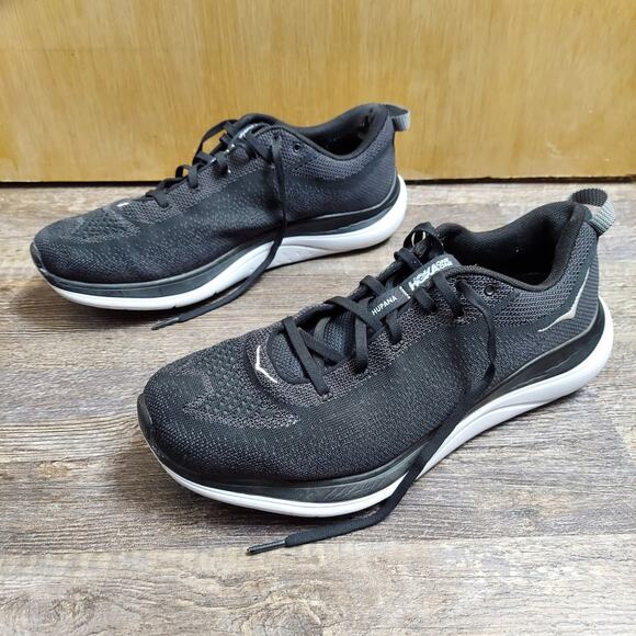 Hoka One Hupana Flow Women's US 12 Black Low Top Running Sneakers - Picture 1 of 10